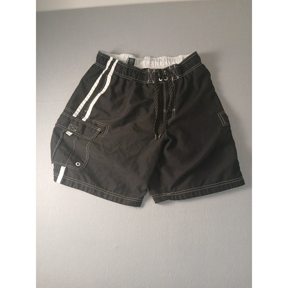 Vtg OP Ocean Pacific Tugger Board Shorts Swim Trunk Men L 36/38  Pockets Unlined